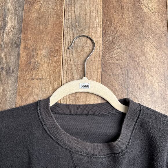 Vintage 90s Champion‎ Sweatshirt Men's Large Black Embroidered Towel Crew Neck - Picture 12 of 12